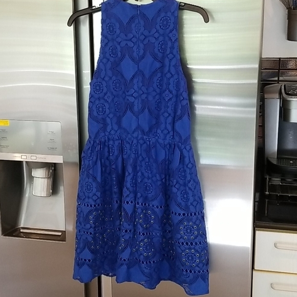 💕GREYLIN💕 Yunis Grommet Lace Fit-And-Flare Dress - Picture 12 of 16